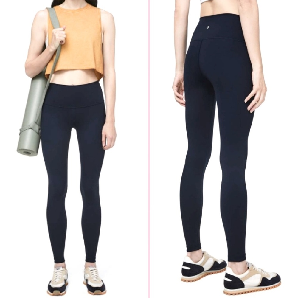 Lululemon Wunder Under HR Tight 28" True Navy Blue Size 4